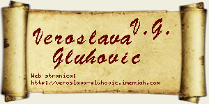 Veroslava Gluhović vizit kartica